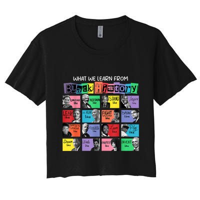 What We Learn From Black History Crop Top