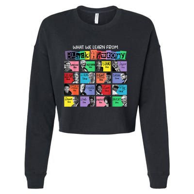 What We Learn From Black History Cropped Pullover Crew
