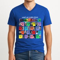 What We Learn From Black History V-Neck T-Shirt