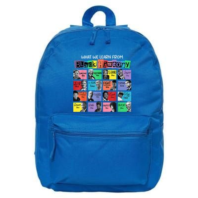 What We Learn From Black History 16 in Basic Backpack