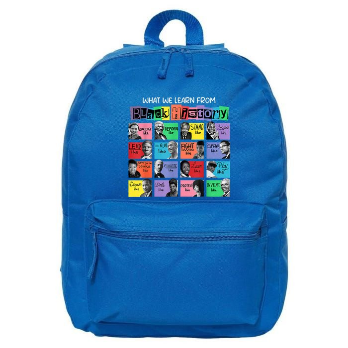 What We Learn From Black History 16 in Basic Backpack