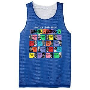 What We Learn From Black History Mesh Reversible Basketball Jersey Tank