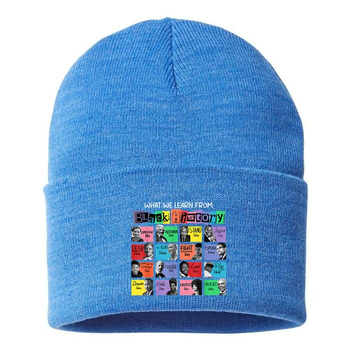 What We Learn From Black History Sustainable Knit Beanie