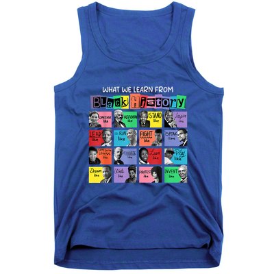 What We Learn From Black History Tank Top