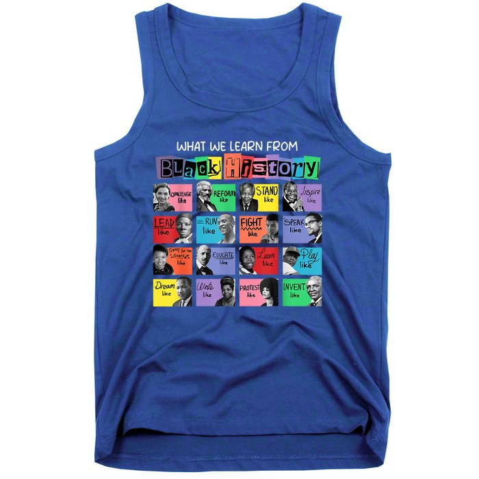 What We Learn From Black History Tank Top