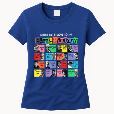 What We Learn From Black History Womens T-Shirt