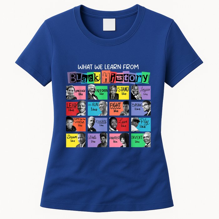 What We Learn From Black History Womens T-Shirt