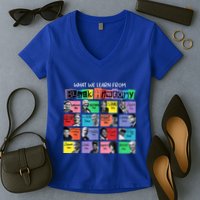What We Learn From Black History Women's V-Neck T-Shirt