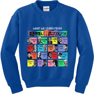 What We Learn From Black History Kids Sweatshirt
