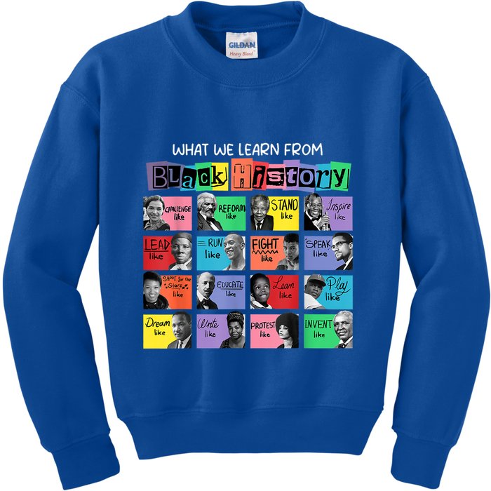 What We Learn From Black History Kids Sweatshirt