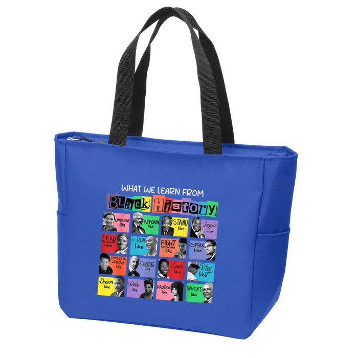 What We Learn From Black History Zip Tote Bag