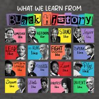 What We Learn From Black History Vector Backpack