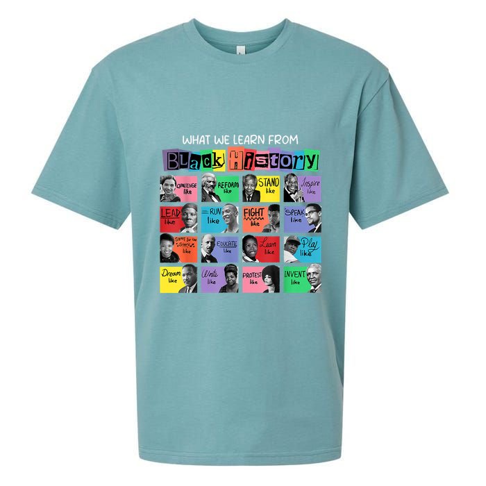 What We Learn From Black History Sueded Cloud Jersey T-Shirt