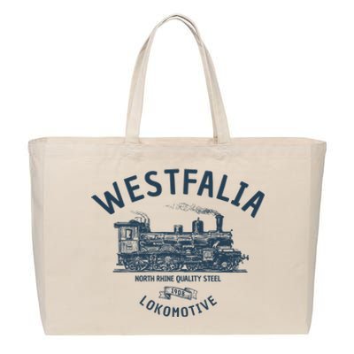 Westfalia Westfalen Lokomotive Train Cotton Canvas Jumbo Tote