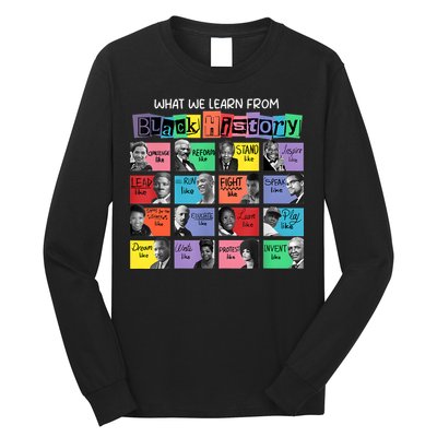 What We Learn From Black History Long Sleeve Shirt