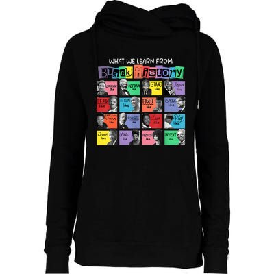 What We Learn From Black History Womens Funnel Neck Pullover Hood