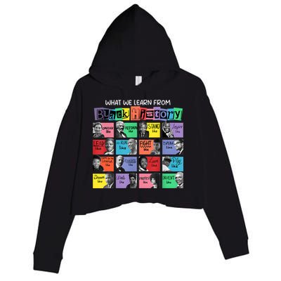 What We Learn From Black History Crop Fleece Hoodie