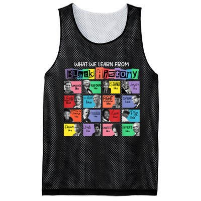 What We Learn From Black History Mesh Reversible Basketball Jersey Tank