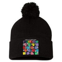 What We Learn From Black History Pom Pom 12in Knit Beanie