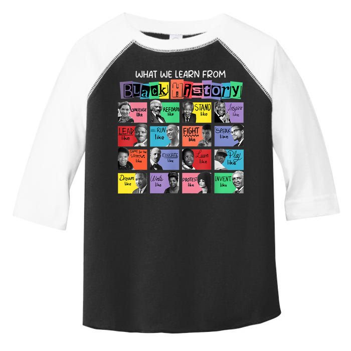 What We Learn From Black History Toddler Fine Jersey T-Shirt