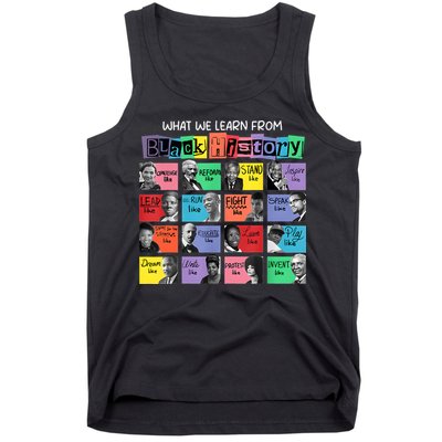What We Learn From Black History Tank Top
