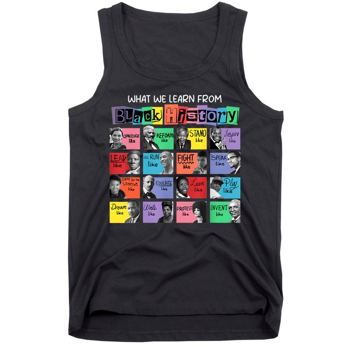 What We Learn From Black History Tank Top