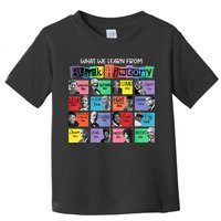 What We Learn From Black History Toddler T-Shirt