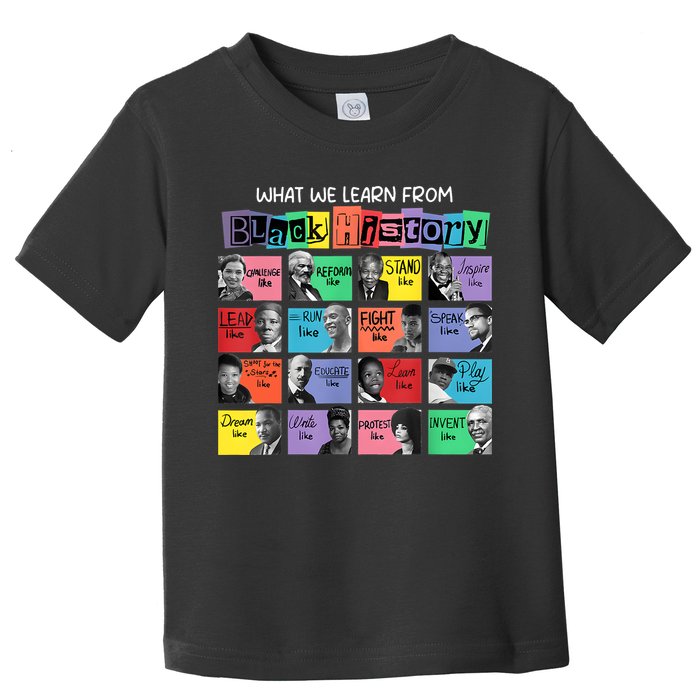 What We Learn From Black History Toddler T-Shirt