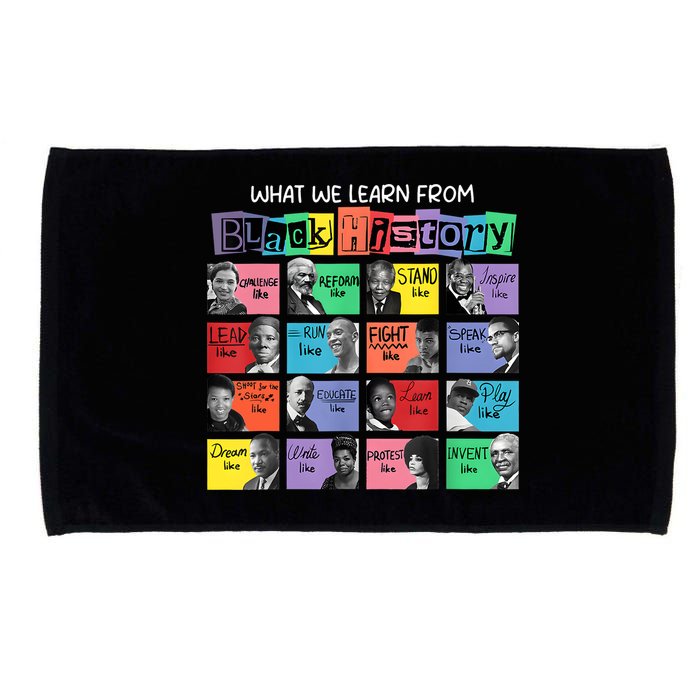 What We Learn From Black History Microfiber Hand Towel