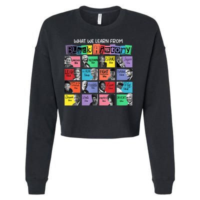 What We Learn From Black History Cropped Pullover Crew