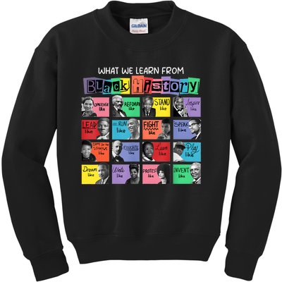 What We Learn From Black History Kids Sweatshirt