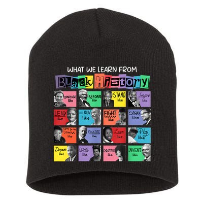 What We Learn From Black History Short Acrylic Beanie