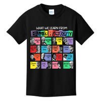What We Learn From Black History Kids T-Shirt