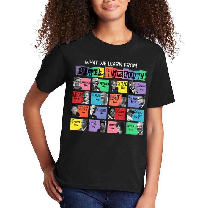 What We Learn From Black History Kids T-Shirt