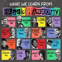 What We Learn From Black History Vector Backpack