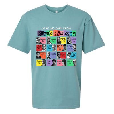 What We Learn From Black History Sueded Cloud Jersey T-Shirt