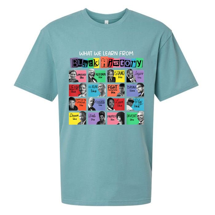 What We Learn From Black History Sueded Cloud Jersey T-Shirt