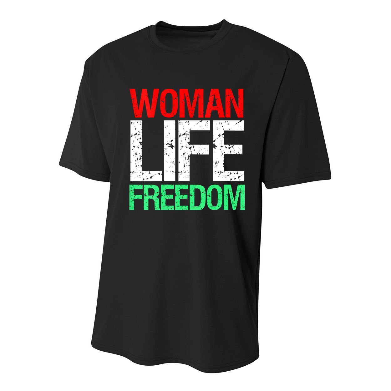 Wo WOMAN LIFE FREEDOM IRAN Iranian Patriotic Slogan Vintage Youth Performance Sprint T-Shirt