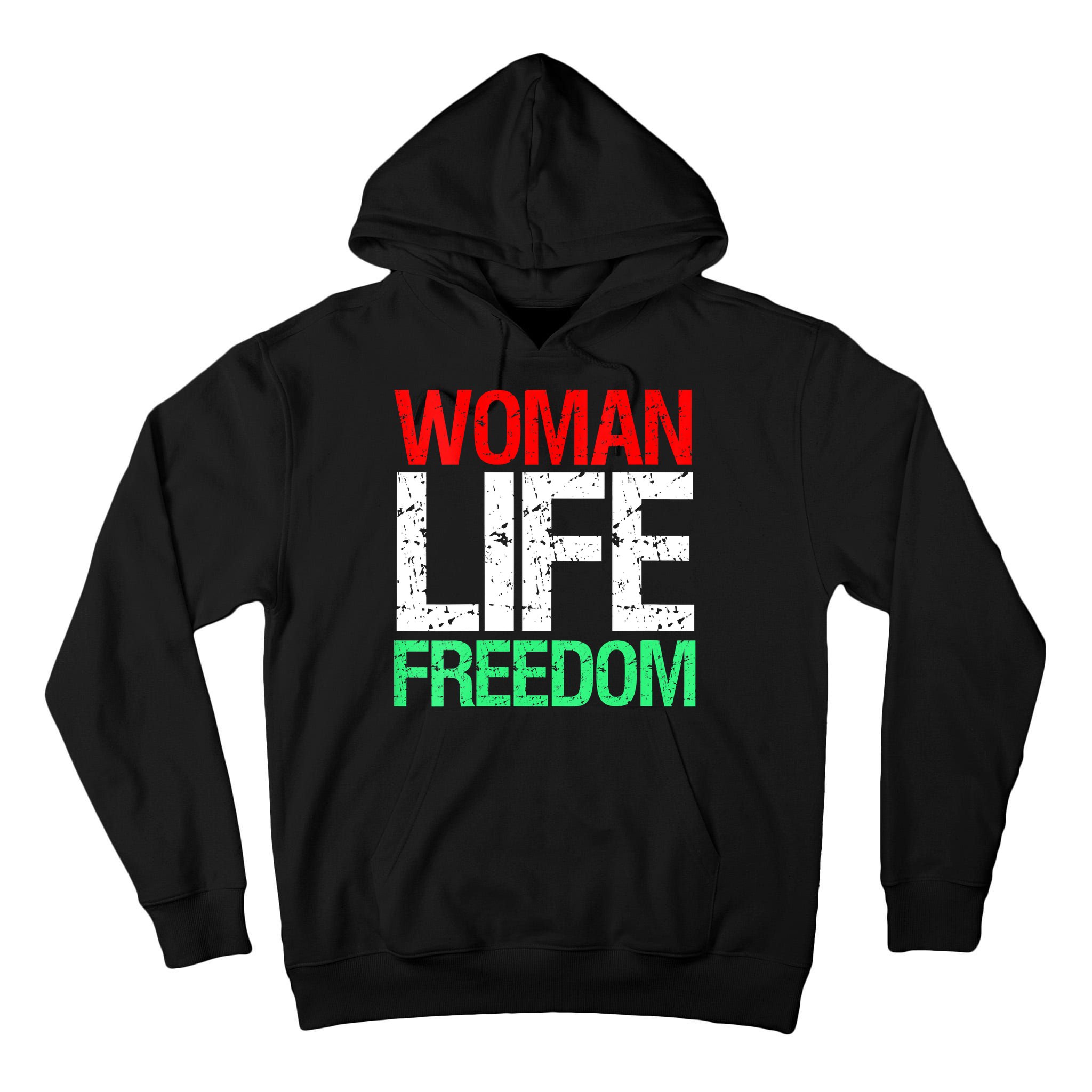 Wo WOMAN LIFE FREEDOM IRAN Iranian Patriotic Slogan Vintage Tall Hoodie