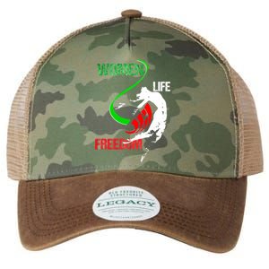 Wo Woman Life Freedom Zan Zendegi Azadi Iran Freedom Legacy Tie Dye Trucker Hat