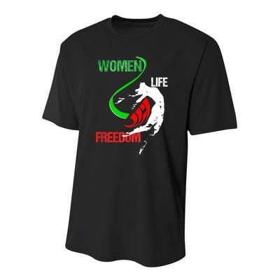 Wo Woman Life Freedom Zan Zendegi Azadi Iran Freedom Youth Performance Sprint T-Shirt