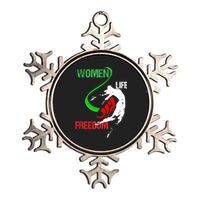 Wo Woman Life Freedom Zan Zendegi Azadi Iran Freedom Metallic Star Ornament