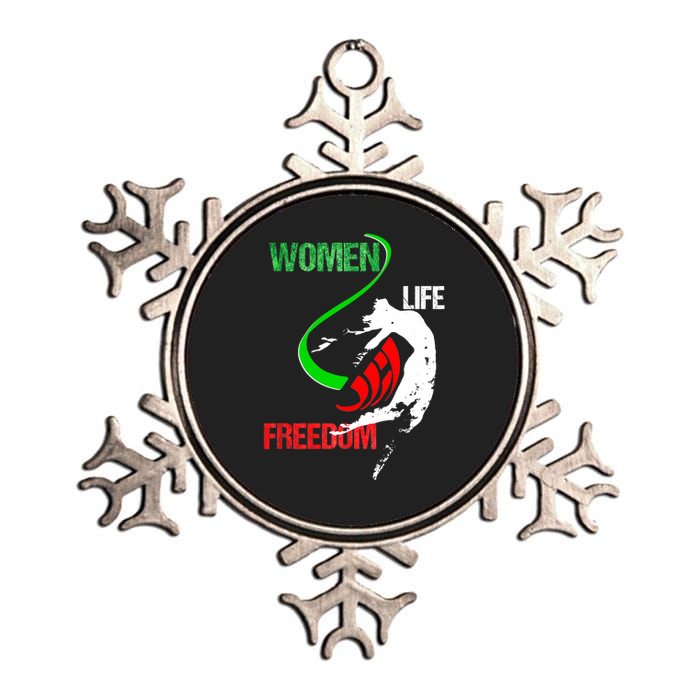 Wo Woman Life Freedom Zan Zendegi Azadi Iran Freedom Metallic Star Ornament