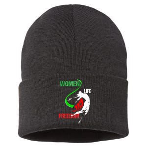 Wo Woman Life Freedom Zan Zendegi Azadi Iran Freedom Sustainable Knit Beanie