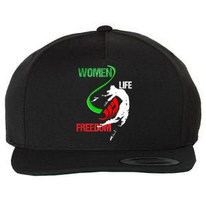 Wo Woman Life Freedom Zan Zendegi Azadi Iran Freedom Wool Snapback Cap