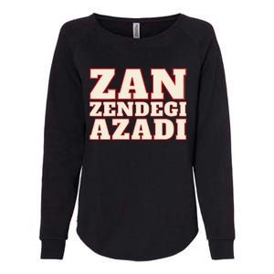 Womens Woman Life Freedom Iran Zan Zendegi Azadi Persian Womens California Wash Sweatshirt