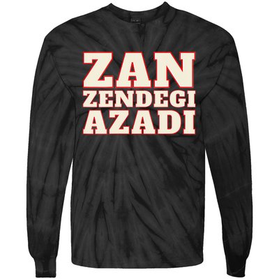 Womens Woman Life Freedom Iran Zan Zendegi Azadi Persian Tie-Dye Long Sleeve Shirt