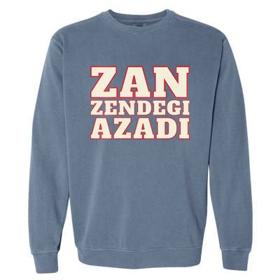 Womens Woman Life Freedom Iran Zan Zendegi Azadi Persian Garment-Dyed Sweatshirt