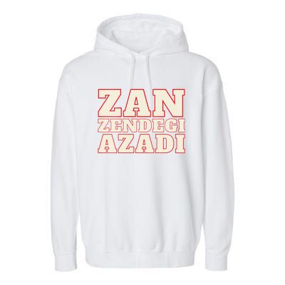 Womens Woman Life Freedom Iran Zan Zendegi Azadi Persian Garment-Dyed Fleece Hoodie