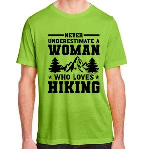 Women Who Love Hiking Graphic Adult ChromaSoft Performance T-Shirt